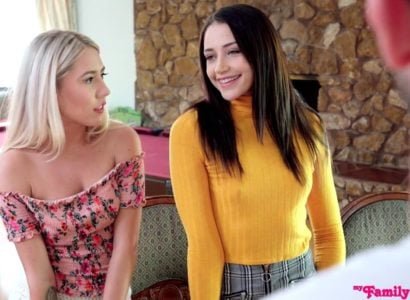 Красивая дочь -в -завета жаждала ее отца -в «Зем», чтобы быть привлеченным к непристойной игре