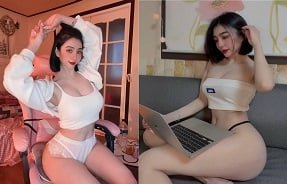 Хуонг Лан и ее любовник просочились горячим секс -клип